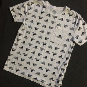 Adidas Tee. Great condition. Size 14/16. Black and White